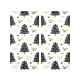 Christmas tree holly snow star pattern Gauze Curtain