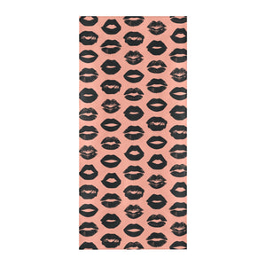 Lips Pattern Print Design 02 Beach Towel