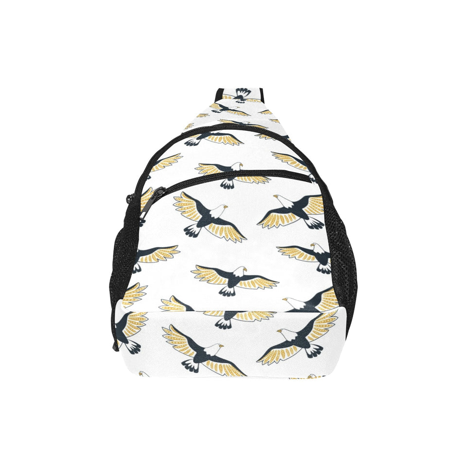 Eagle Pattern Print Design 03 All Over Print Chest Bag