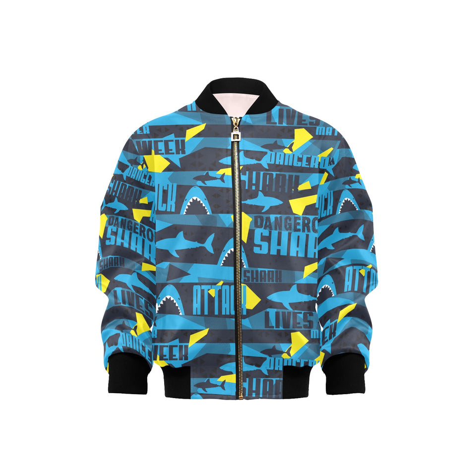 Shark dangerous Kids' Boys' Girls' Bomber Jacket