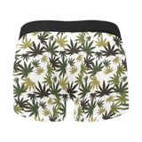 Canabis Marijuana Weed Pattern Print Design 05 Men's All Over Print Boxer Briefs Men's Underwear