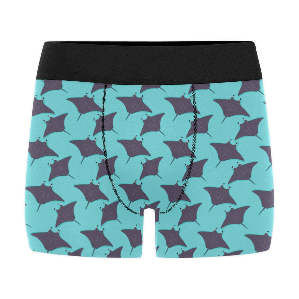 Stingray Pattern Print Design 02 Men's All Over Print Boxer Briefs Men's Underwear