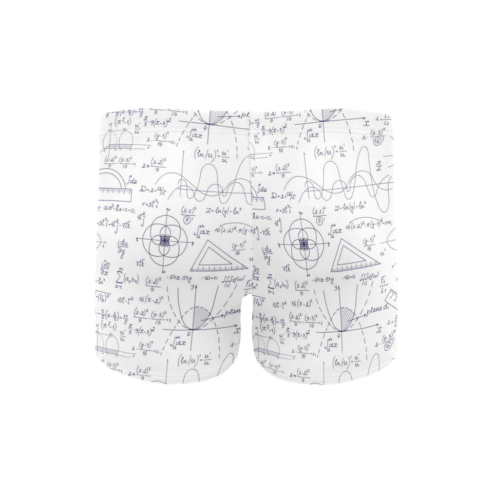 Math Pattern Print Design 03 Men's Swimming Trunks