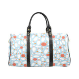 Bowling ball bowling pins blue blackground Travel Bag