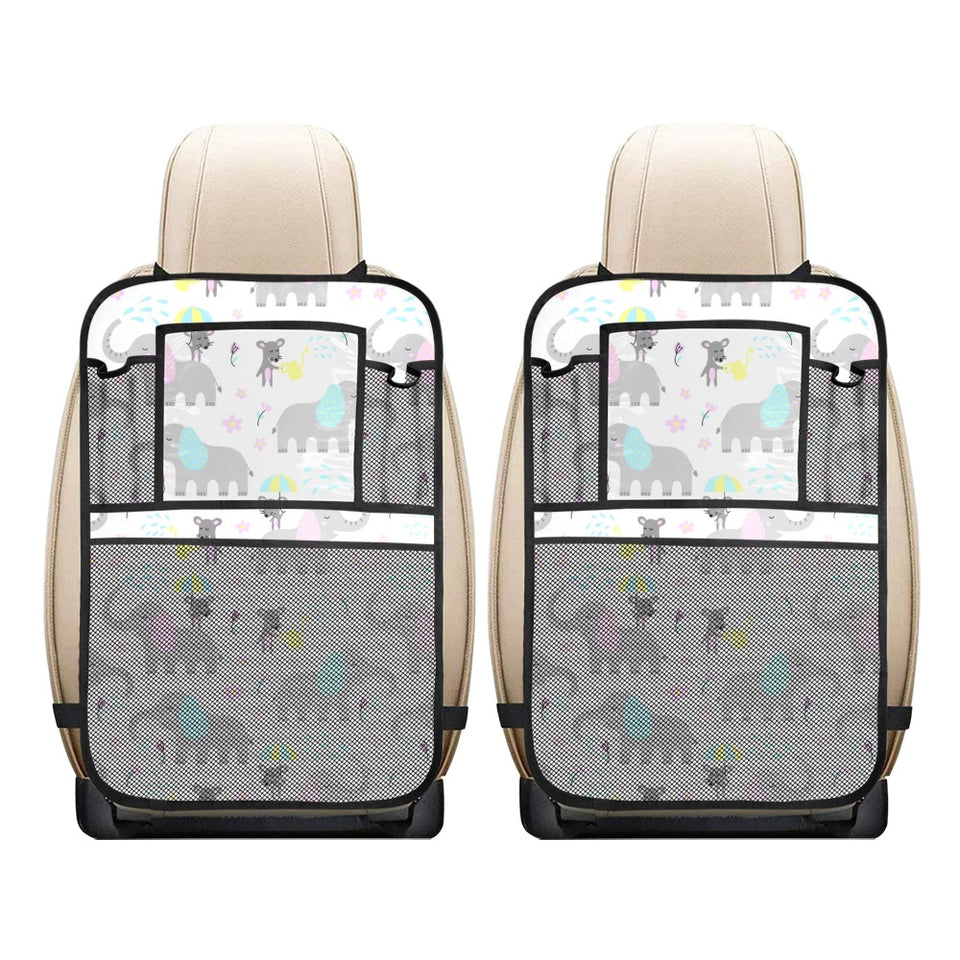 Cute elephant mouse pattern Car Seat Back Organizer