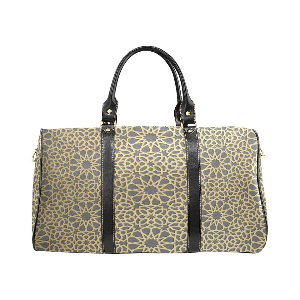 arabic star gold pattern Travel Bag