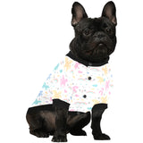 colorful unicorn rainbow heart pattern All Over Print Pet Dog Round Neck Fuzzy Shirt