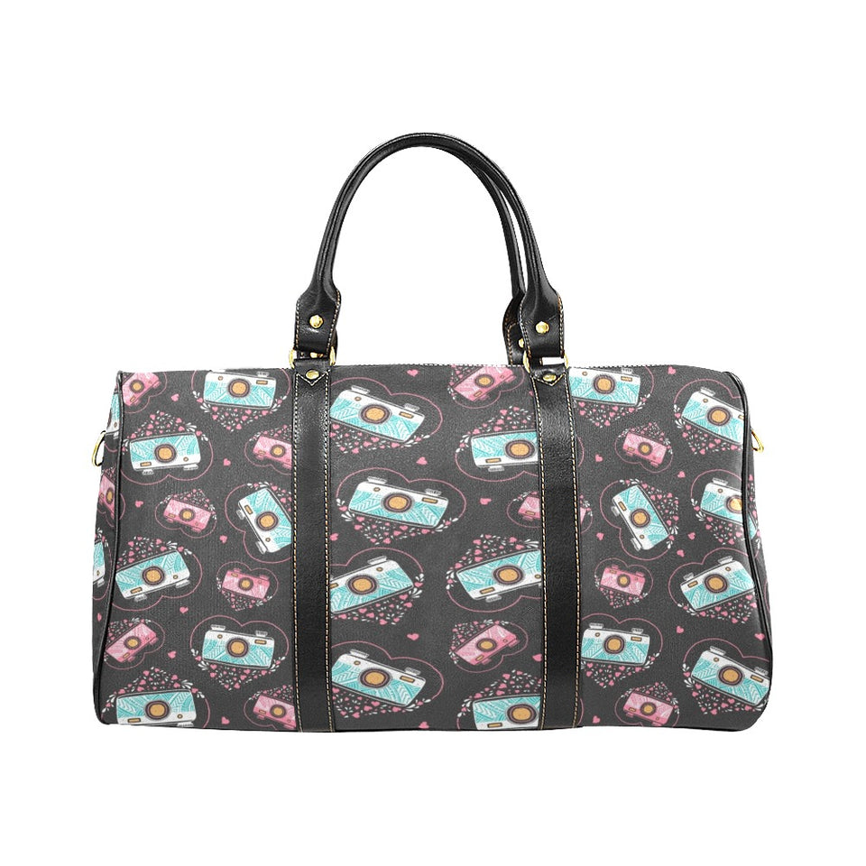 Camera Pattern Print Design 04 Travel Bag
