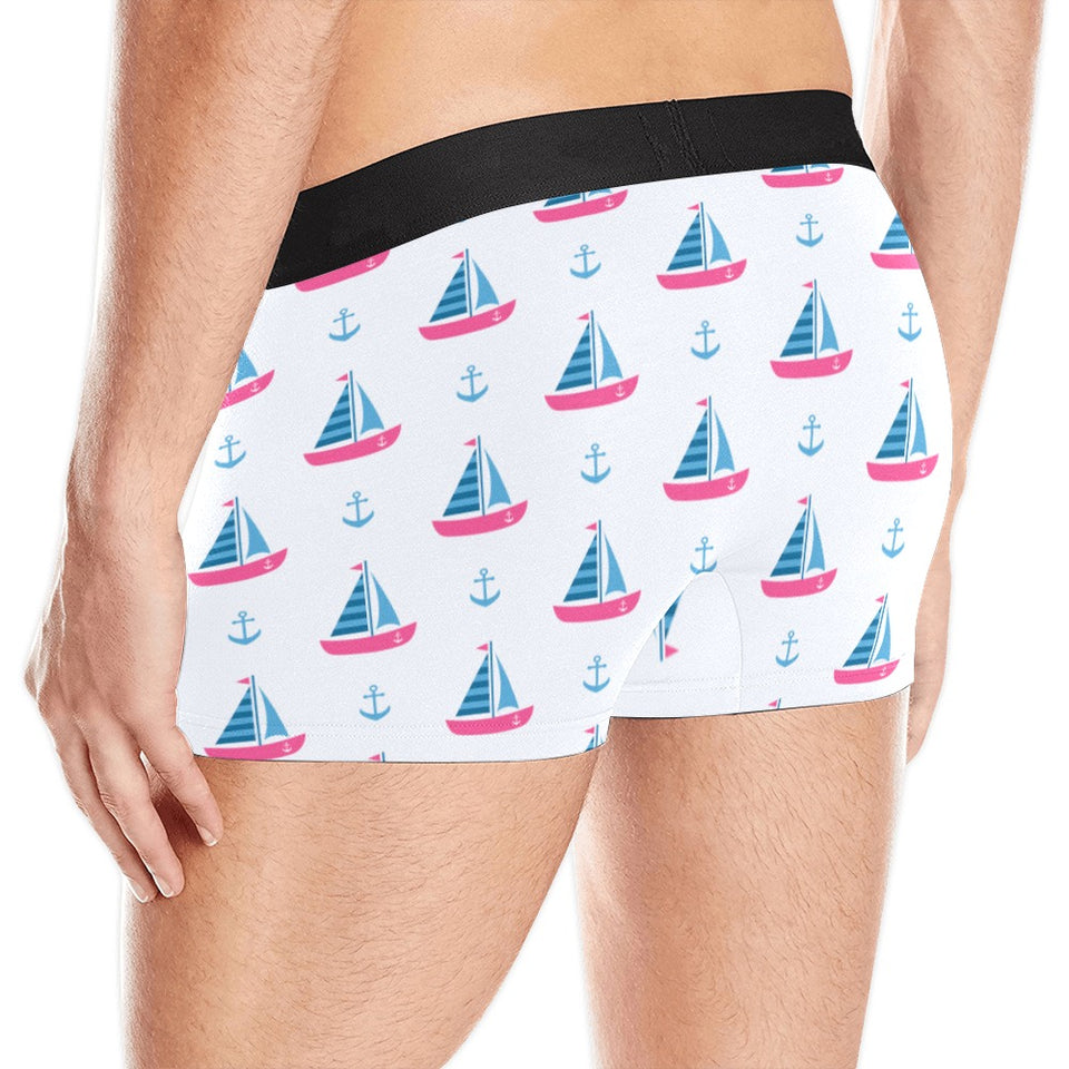 Sailboat anchor pattern Men's All Over Print Boxer Briefs Men's Underwear