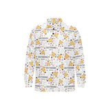 Greyhound Pattern Print Design 03 Men's Long Sleeve Polo Shirt