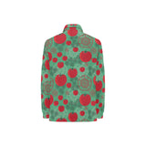 Tomato design pattern Women's Long Sleeve Polo Shirt