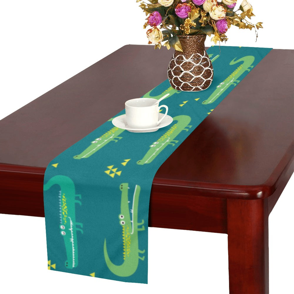 Crocodile pattern Table Runner