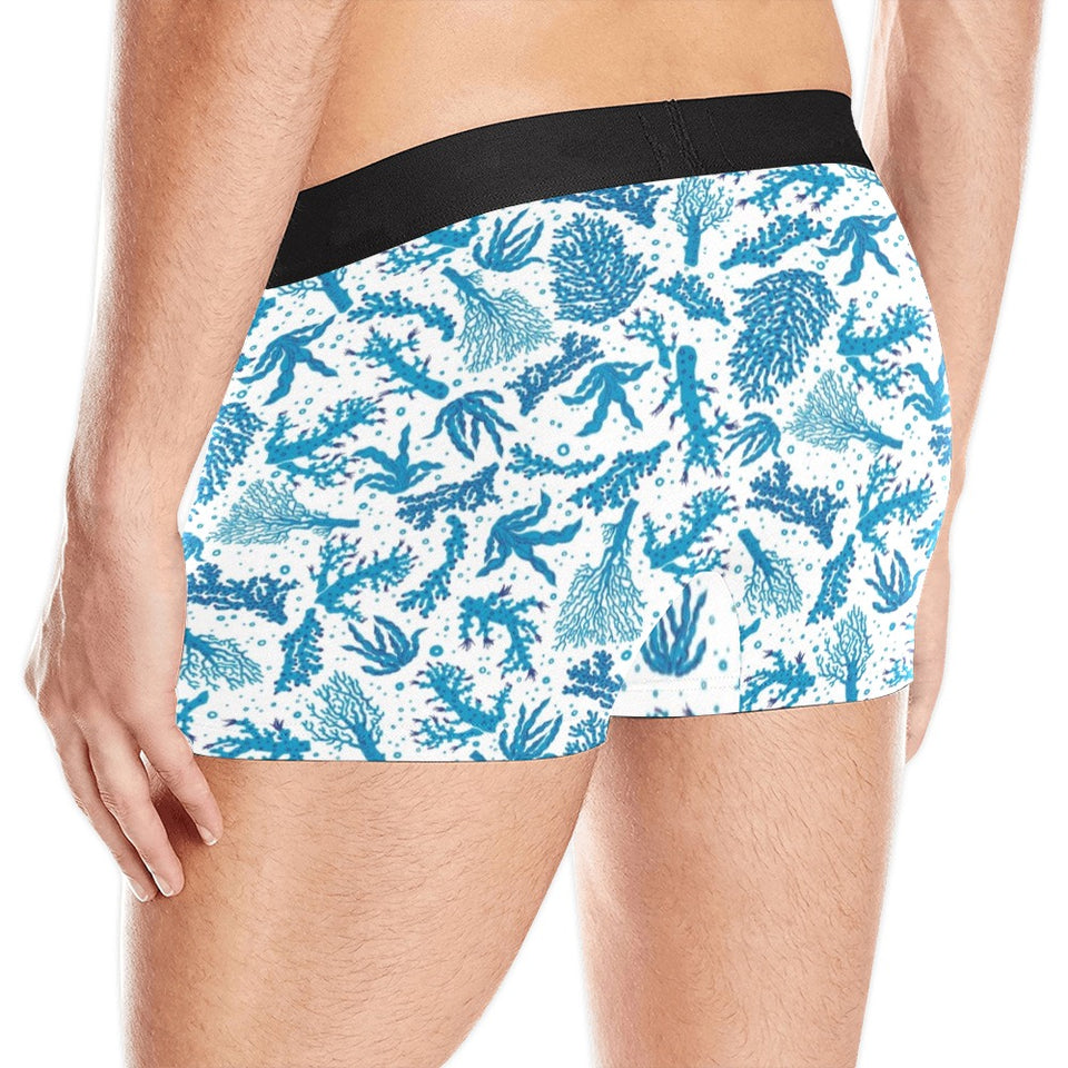 Coral Reef Pattern Print Design 01 Men's All Over Print Boxer Briefs Men's Underwear