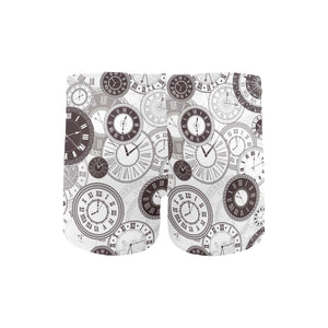 Classic vintage clock pattern Men's Swimming Trunks