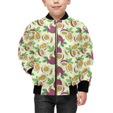 Paassion fruit pattern Kids' Boys' Girls' Bomber Jacket