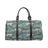white bengal tigers tropical plant Travel Bag