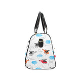 Watercolor helicopter cloud pattern Travel Bag