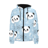 Cute panda pattern Men's Padded Hooded Jacket