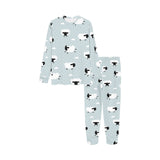 Sheep polka dot cloud pattern Kids' Boys' Girls' All Over Print Pajama Set