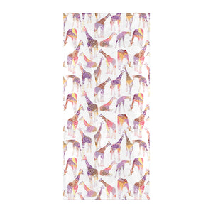 Giraffe Pattern Print Design 02 Beach Towel