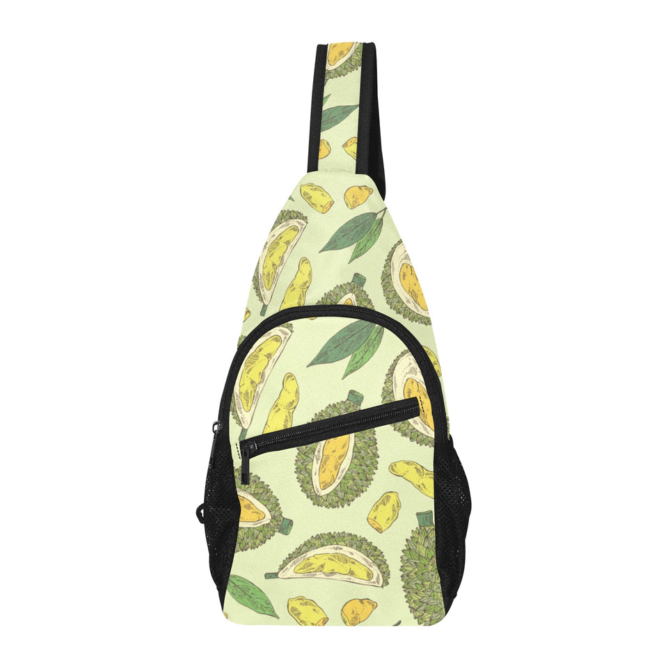Durian leaves pattern background All Over Print Chest Bag