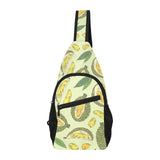 Durian leaves pattern background All Over Print Chest Bag