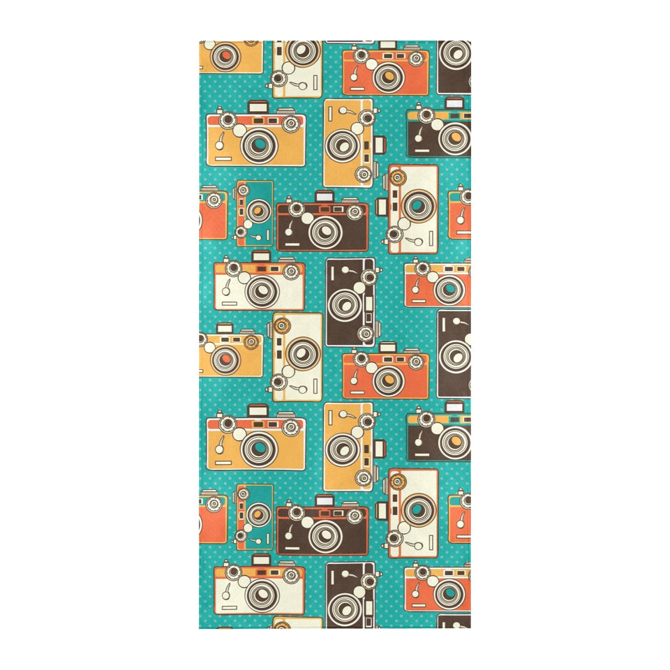 Camera Pattern Print Design 03 Beach Towel