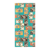 Camera Pattern Print Design 03 Beach Towel