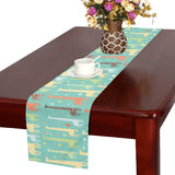Giraffe Pattern Print Design 01 Table Runner