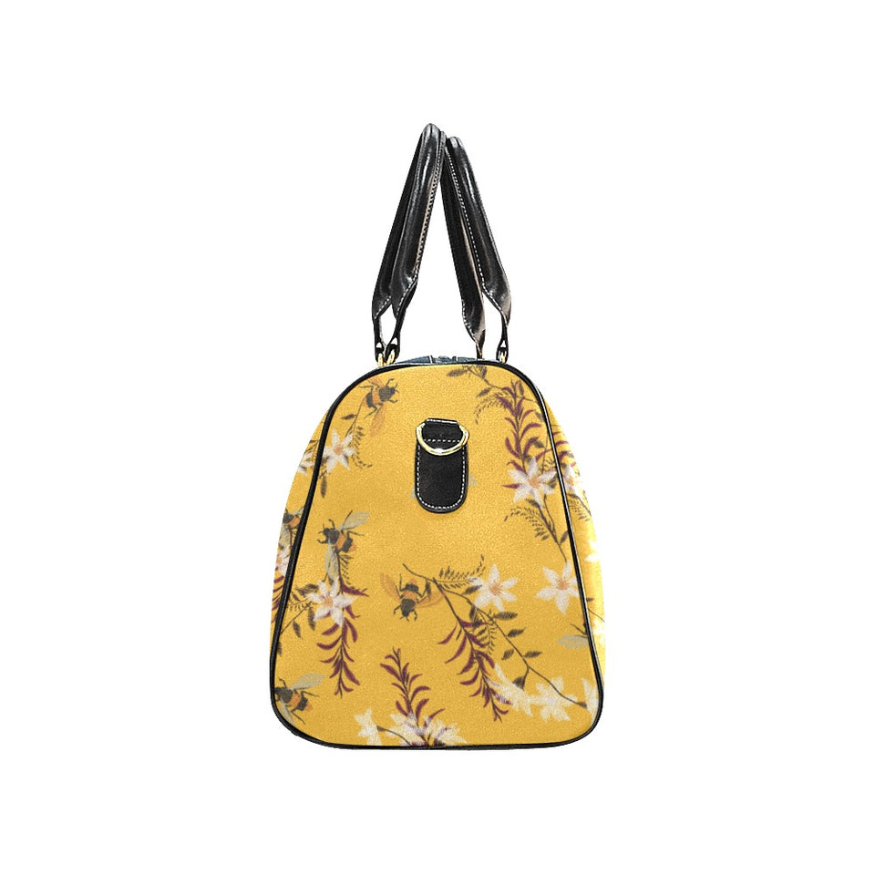 Bee flower pattern Travel Bag