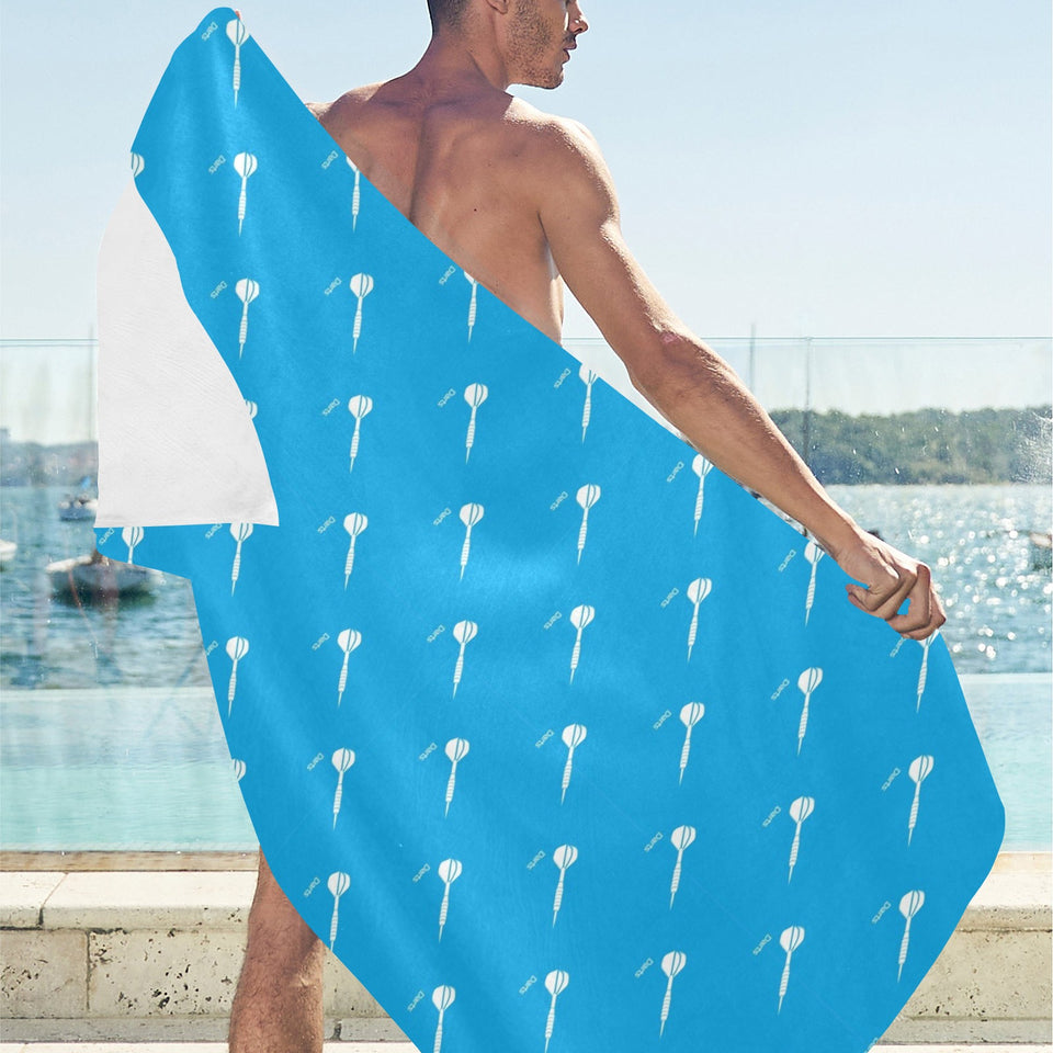 Darts Pattern Print Design 05 Beach Towel