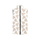 Hand drawn pizza pattern Women's Padded Vest