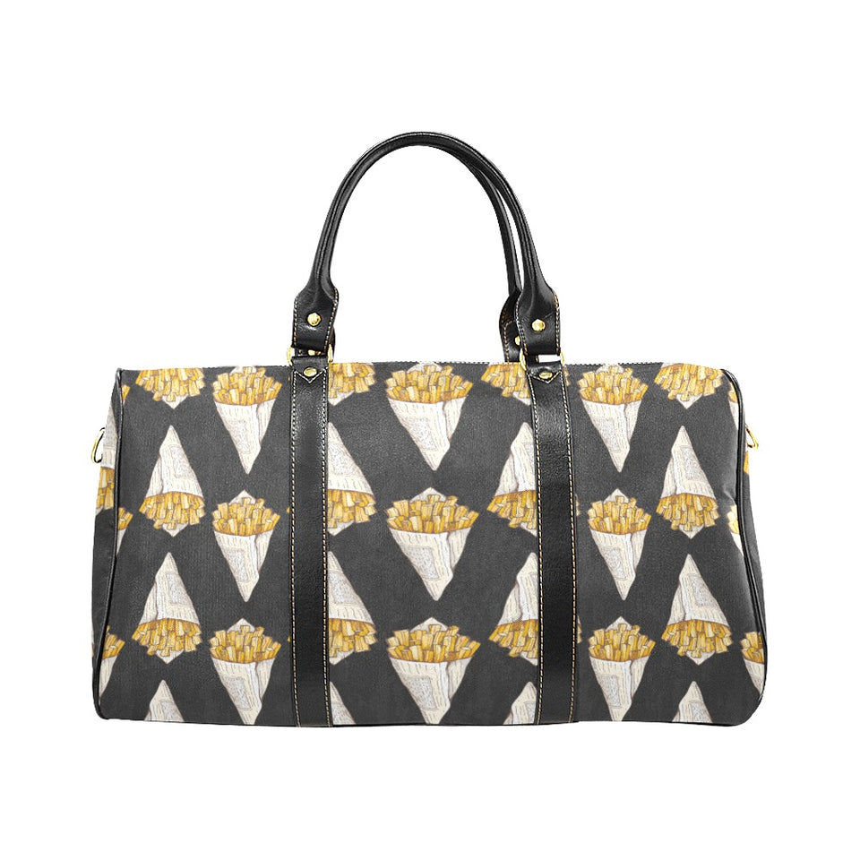 French fries dark background Travel Bag