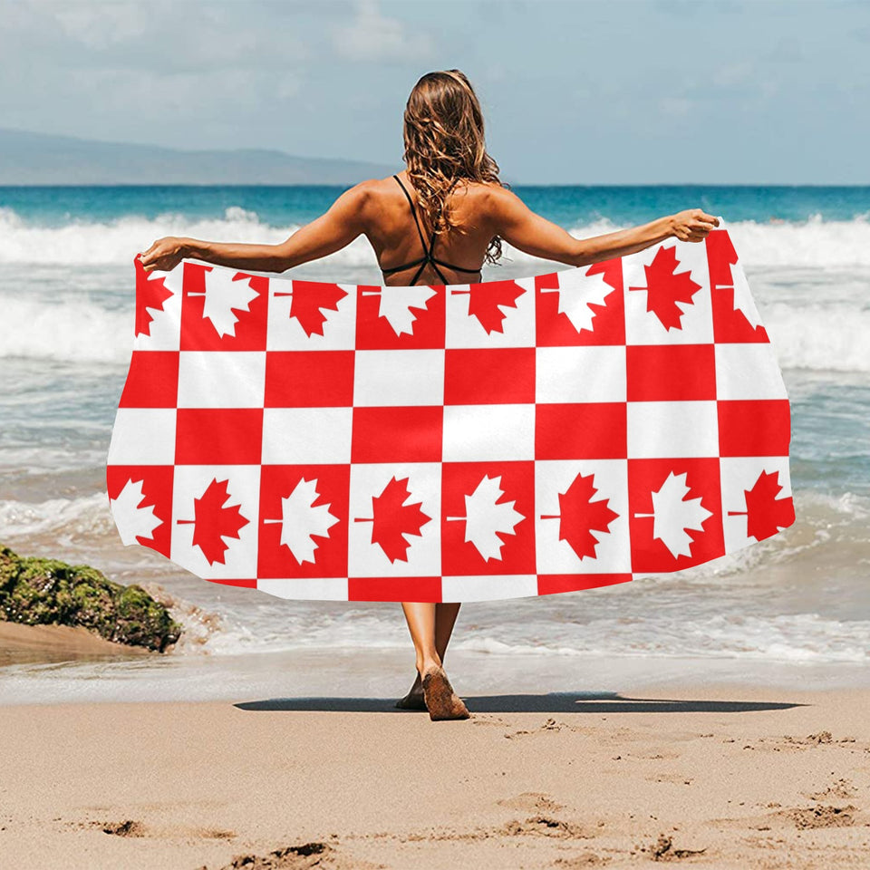 Canada Pattern Print Design 05 Beach Towel