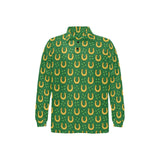 Horseshoes Pattern Print Design 05 Men's Long Sleeve Polo Shirt