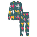Camel pattern Women's All Over Print Pajama Set