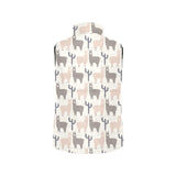 Llama Alpaca pattern Men's Padded Vest