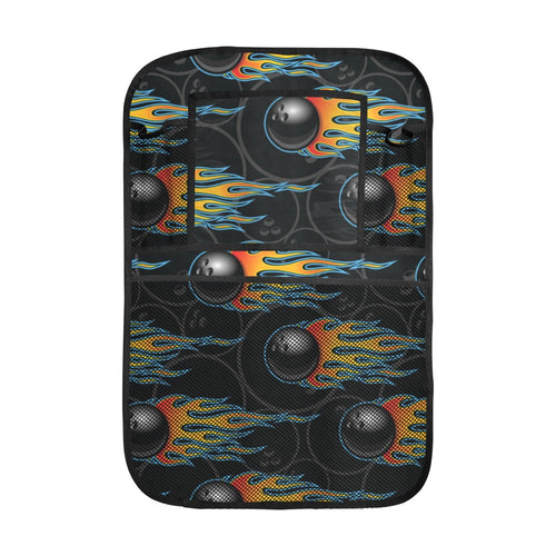 Bowling balls flame pattern Car Seat Back Organizer