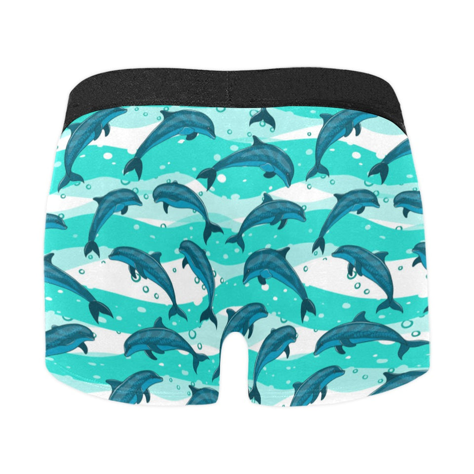 Dolphin sea pattern Men's All Over Print Boxer Briefs Men's Underwear