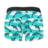 Dolphin sea pattern Men's All Over Print Boxer Briefs Men's Underwear