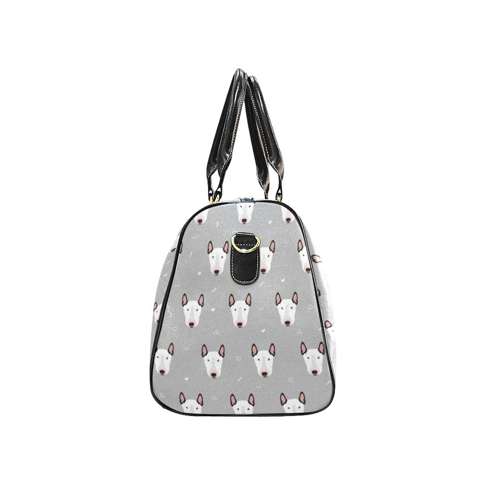 Bull Terrier Pattern Print Design 05 Travel Bag