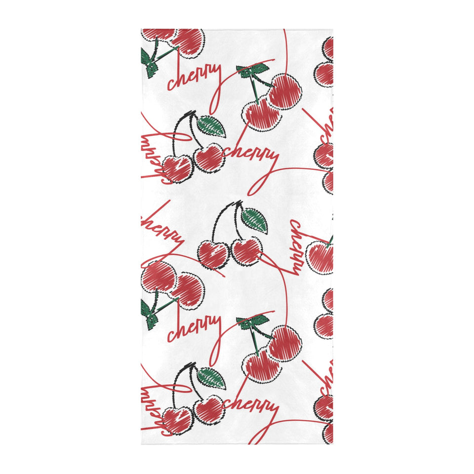Hand drawn cherry pattern Beach Towel