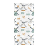 windmill pattern Beach Towel