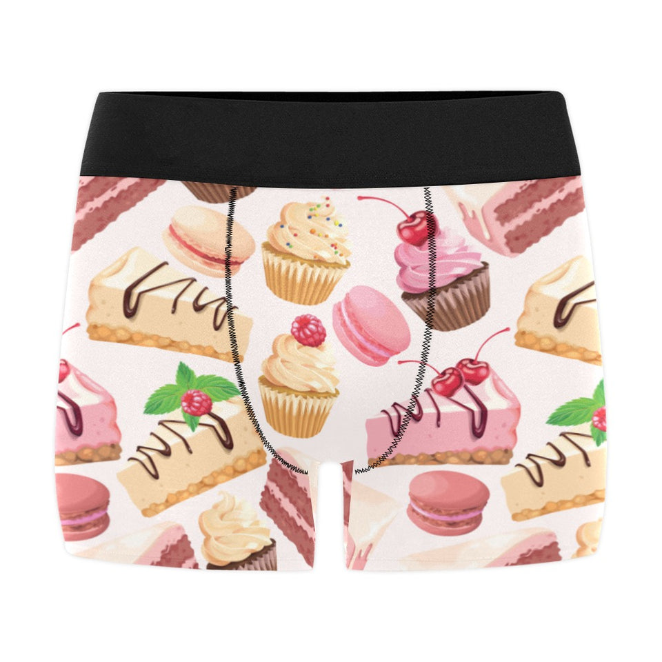 Cake cupcake sweets pattern Men's All Over Print Boxer Briefs Men's Underwear