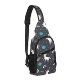 unicorn rainbows moon clound star pattern All Over Print Chest Bag