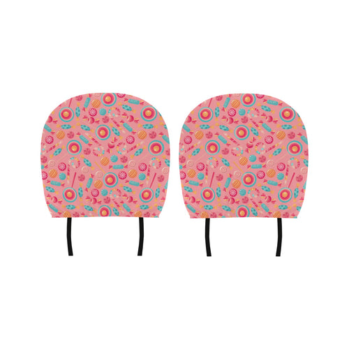 Colorful candy pattern Car Headrest Cover
