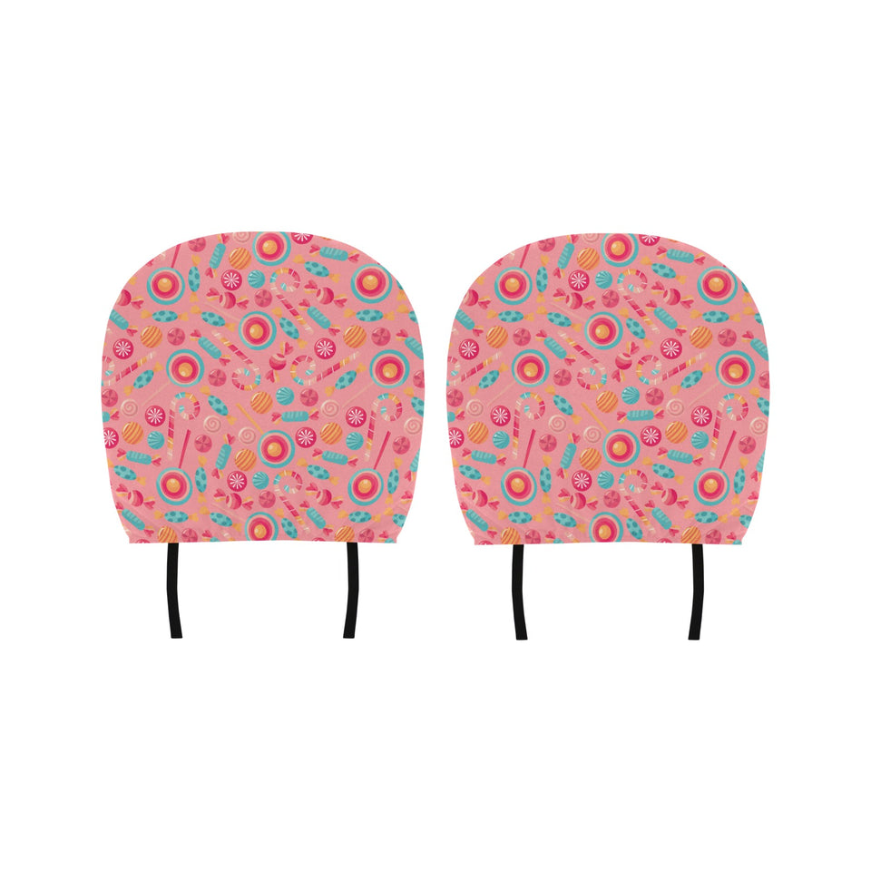 Colorful candy pattern Car Headrest Cover