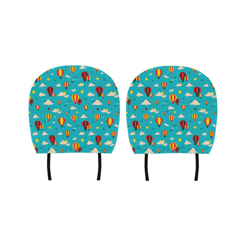 Hot Air Balloon Sky Pattern Car Headrest Cover