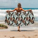Coconut Pattern Print Design 03 Beach Towel