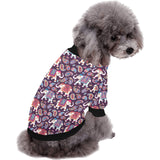 Elephant indian style ornament pattern All Over Print Pet Dog Round Neck Fuzzy Shirt